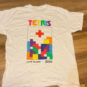 White Tetris Graphic Tee